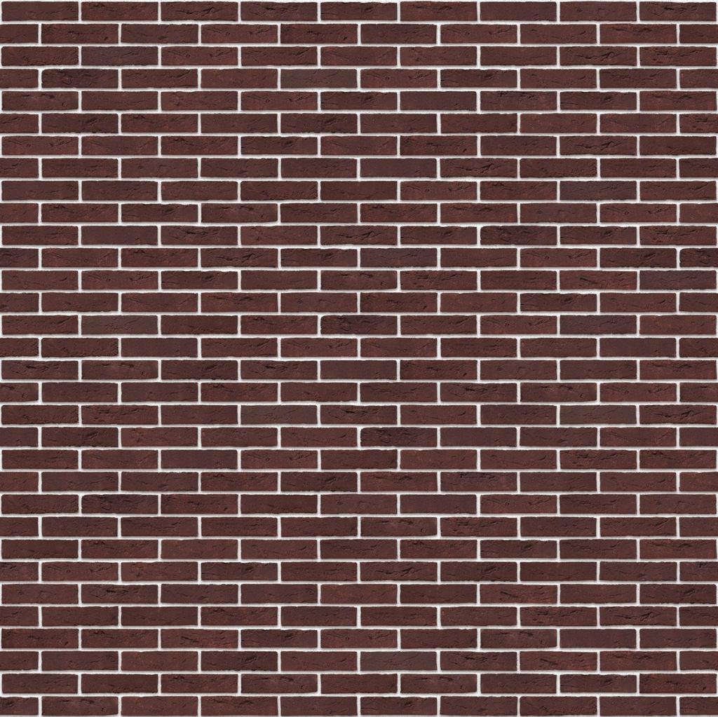 Rote Backsteinmauer mit gleichmaessigem Fugenmuster