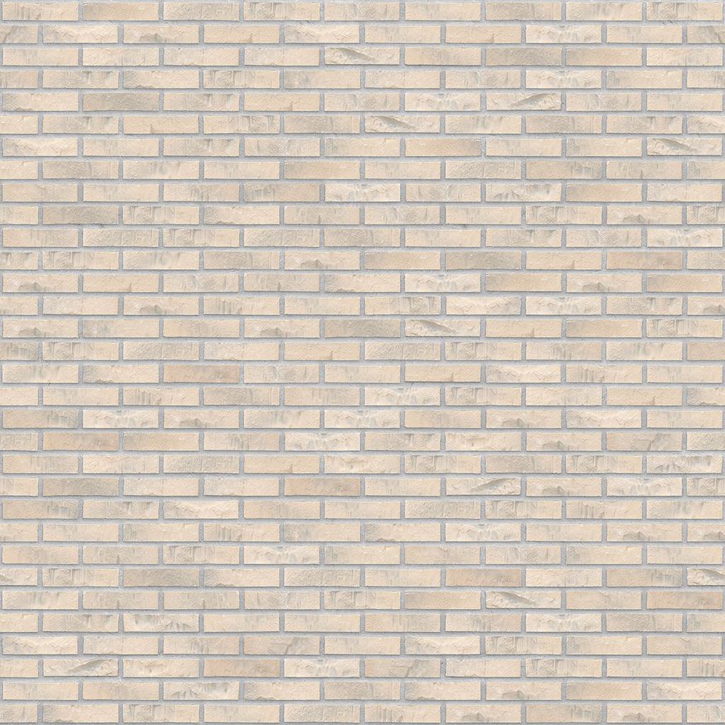 Beige Backsteinmauer mit regelmäßigem Muster