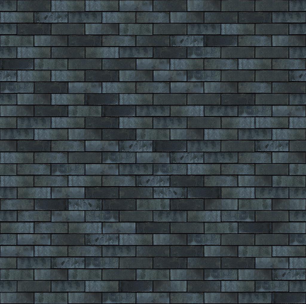 Dunkle Ziegelsteinmauer mit gleichmaessigem Muster