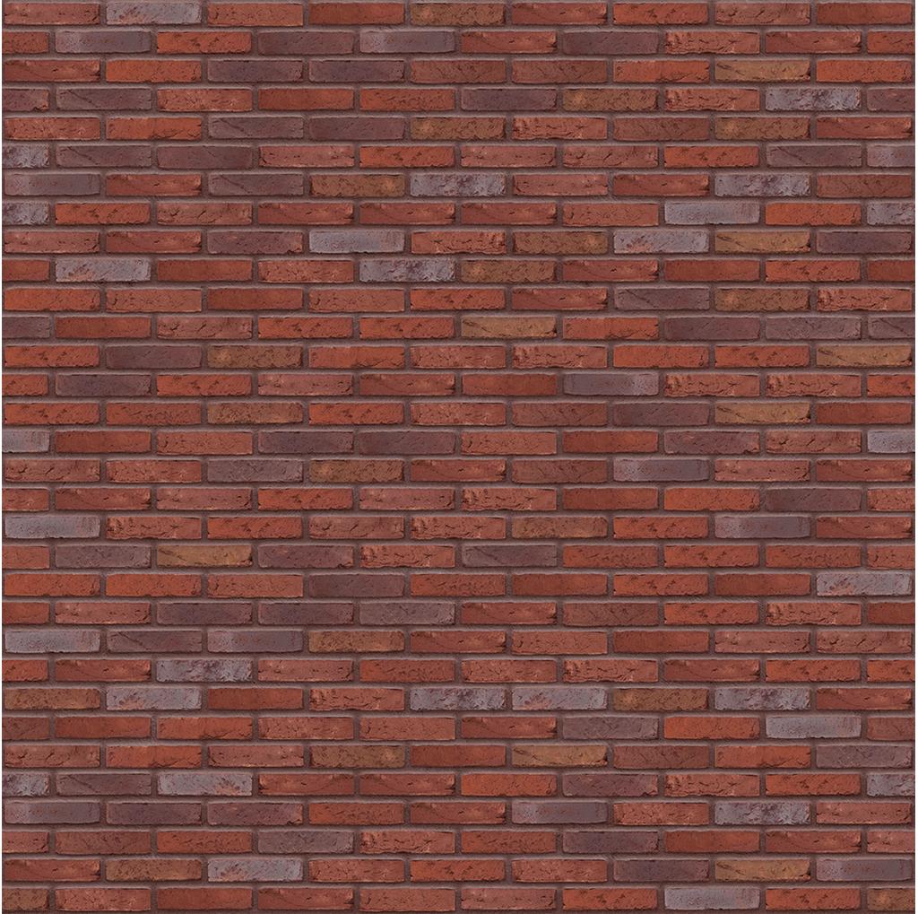 Rote Backsteinmauer mit unterschiedlichen Farbtönen