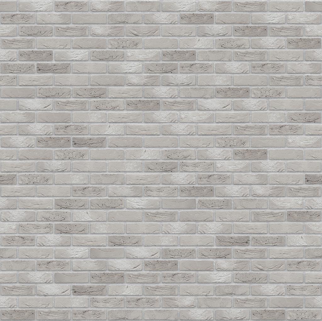 Helle graue Ziegelsteinwand mit leichter Marmorierung